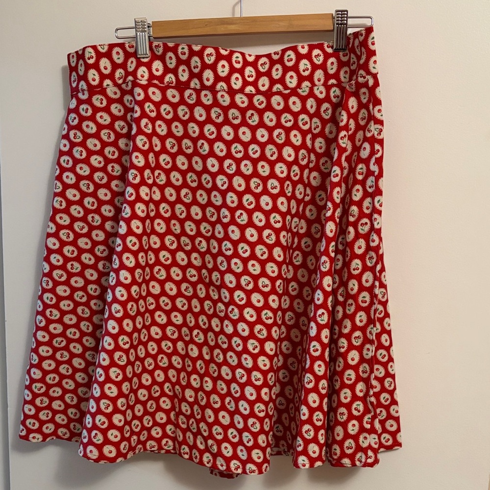 Retrolicious cherry print vintage style skirt size 1X